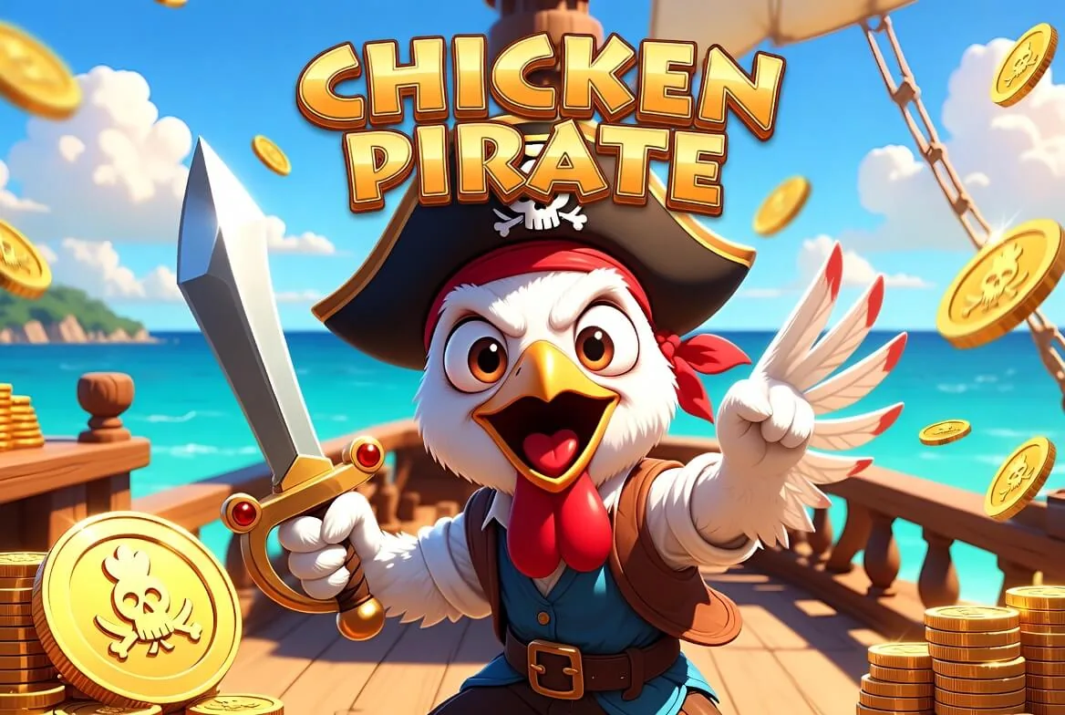 Chicken Pirate demo round with rising multiplier